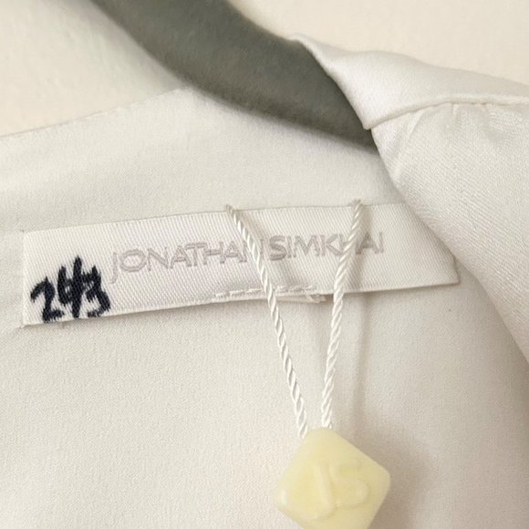 Jonathan Simkhai Combo Satin Faux Wrap Belted Jumpsuit - Picture 13 of 13